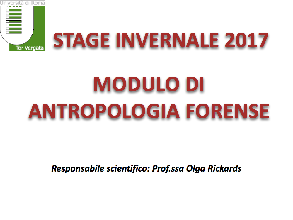 Antropologia Forense_Stage Estivo 2016 - Copertina