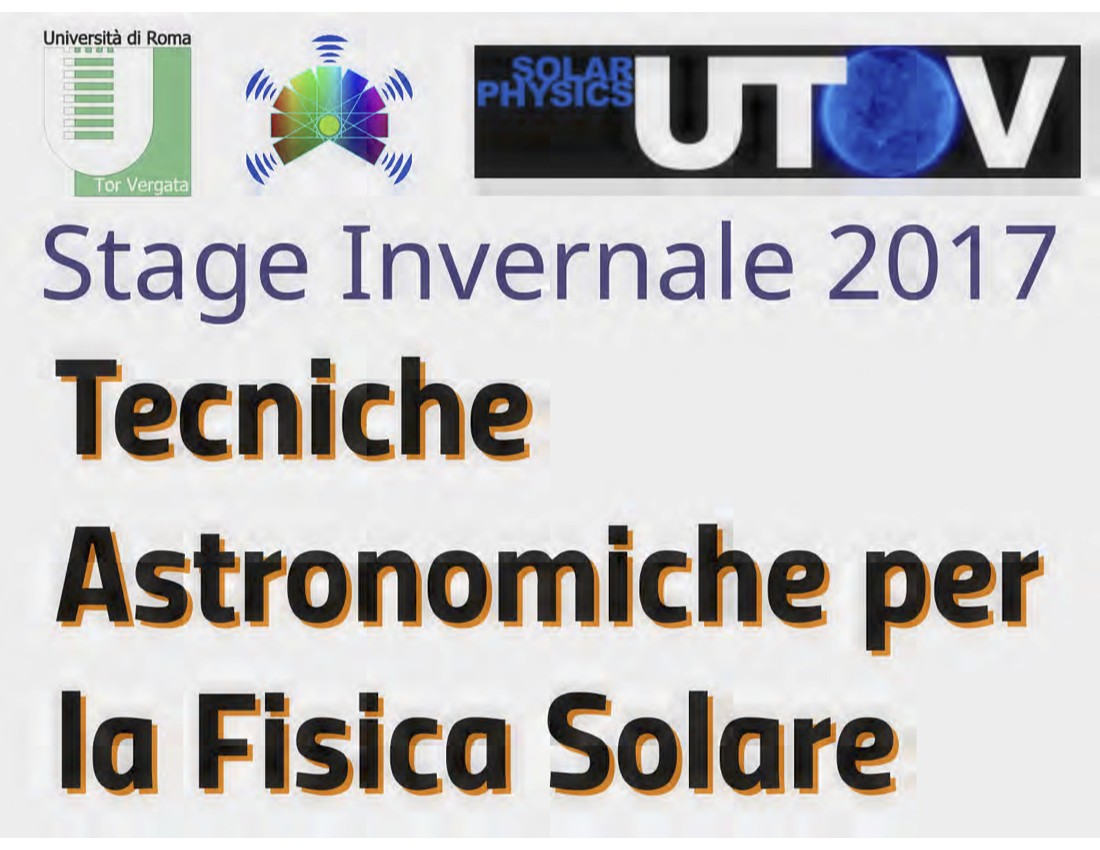 Stage Estivo 2016 - Fisica Solare - Copertina